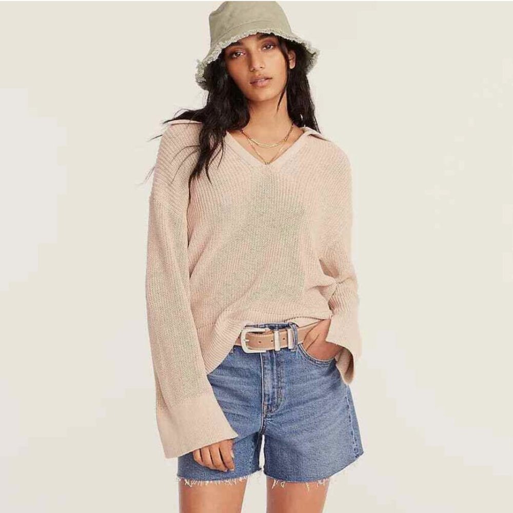 J.Crew Relaxed Collar Sweater, sz medium.